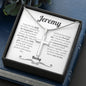 Personalized Son In Law (Wedding) Cross Necklace - Love You This Much