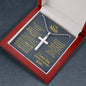 Personalized To My Man Ball Chain Cross Necklace - Love You This Much