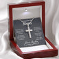 Prayer For My Mom Cross Necklace - Love You This Much
