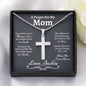 Prayer For My Mom Cross Necklace - Love You This Much