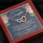 Pregnant Daughter Interlocking Hearts Necklace - Love You This Much