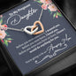 Pregnant Daughter Interlocking Hearts Necklace - Love You This Much