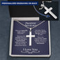 Promise Cross Necklace (Engraving) - Love You This Much