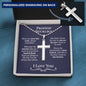 Promise Cross Necklace (Engraving) - Love You This Much