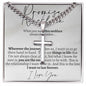 Promise Cuban Cross Necklace - Love You This Much