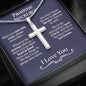 Promise Necklace Cross For Him - Love You This Much