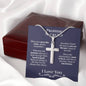 Promise Necklace Cross For Him - Love You This Much
