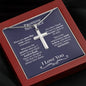 Promise Necklace Cross For Him - Love You This Much