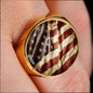Rustic American Flag Ring - Love You This Much