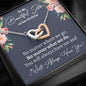 Sister Birthday Interlocking Hearts Necklace - Love You This Much