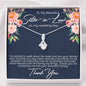 Sister in Law on my Wedding Day Alluring Beauty Necklace - Love You This Much