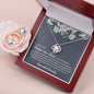 Sister In Law Wedding Love Knot Necklace with Earrings - Love You This Much
