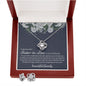 Sister In Law Wedding Love Knot Necklace with Earrings - Love You This Much