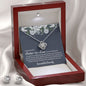 Sister In Law Wedding Love Knot Necklace with Earrings - Love You This Much