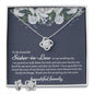 Sister In Law Wedding Love Knot Necklace with Earrings - Love You This Much