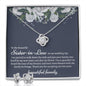Sister In Law Wedding Love Knot Necklace with Earrings - Love You This Much