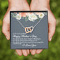 Sister (Mother's Day) Interlocking Hearts Necklace - Love You This Much