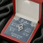 Sister Mothers Day Intertwined Hearts Necklace - Love You This Much