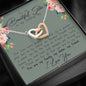 Sister On My Wedding Day Interlocking Hearts Necklace - Love You This Much