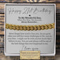 Son 21st Birthday Classic Cuban Bracelet - Love You This Much