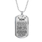 Son (Carry You) Dog Tag Necklace - Love You This Much