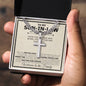 Son In Law Wedding Day Cross Cuban Necklace - Love You This Much