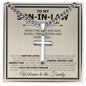 Son In Law Wedding Day Cross Cuban Necklace - Love You This Much