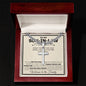Son In Law Wedding Day Cross Cuban Necklace - Love You This Much