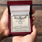 Son In Law Wedding Day Cross Cuban Necklace - Love You This Much