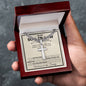 Son In Law Wedding Day Cross Cuban Necklace - Love You This Much
