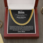 Son Never Feel That (Love Mom) Cuban Chain Link Necklace - Love You This Much