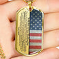 Son On Wedding Day Dog Tag Necklace Upgraded - Love You This Much