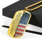 Son On Wedding Day Dog Tag Necklace Upgraded - Love You This Much