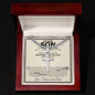 Son Wedding (From Parents) Cross Cuban Necklace - Love You This Much
