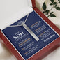 Son Wedding Love Mom Bar Necklace - Love You This Much