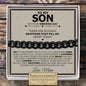 Son Wedding (Love Mom) Classic Cuban Bracelet - Love You This Much