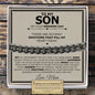 Son Wedding (Love Mom) Classic Cuban Bracelet - Love You This Much