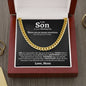 Son Wedding (Love Mom) Cuban Link Chain Necklace - Love You This Much