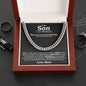 Son Wedding (Love Mom) Cuban Link Chain Necklace - Love You This Much