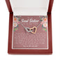 Soul Sister Best Friend Interlocking Hearts Necklace - Love You This Much