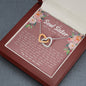 Soul Sister Best Friend Interlocking Hearts Necklace - Love You This Much