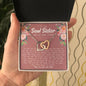 Soul Sister Best Friend Interlocking Hearts Necklace - Love You This Much