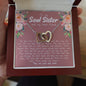 Soul Sister Best Friend Interlocking Hearts Necklace - Love You This Much