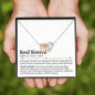 Soul Sister Definition Interlocking Hearts Necklace - Love You This Much
