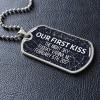 Thumbnail for Star Map Dog Tag Necklace - Love You This Much