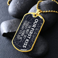 Thumbnail for Star Map Dog Tag Necklace - Love You This Much