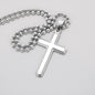 Stepped Up Dad Ball Chain Cross Necklace - Love You This Much