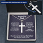 Stepped Up Dad Ball Chain Cross Necklace - Love You This Much