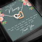 Thank You Nanny Interlocking Hearts Necklace - Love You This Much