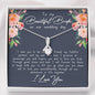 To My Bride (From Groom) Alluring Beauty Necklace - Love You This Much